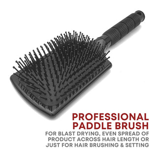 100% Pure Nylon Bristle Paddle Brush