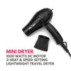 Alan Truman Black Mini Hair Dryer (1100 Watts DC Motor)