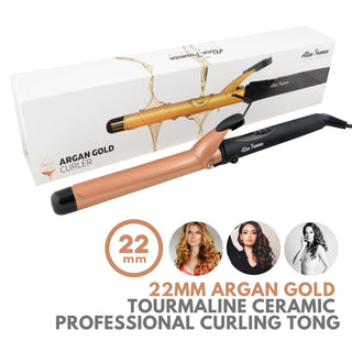 Argan Gold Ceramic Curler - 22mm