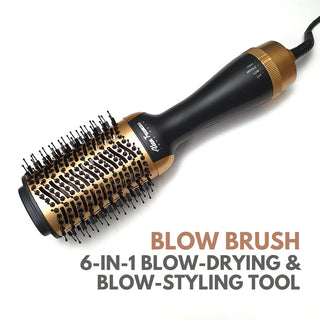 The Blow Brush Gold Ceramic