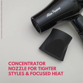 Mini Dryer - 1000 Watts DC Motor Hair Dryer - Black