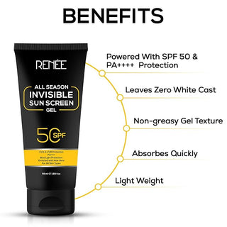 Invisible Sun Screen Gel SPF 50 - 50 ml