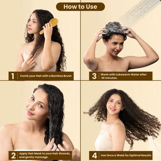 Smooth Shiny & Strong Hair with Methi Dana 8-in-1 Hair Mask - 200 gm