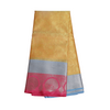 TAS Tanchoi Silk Yellow & Pink Boarder