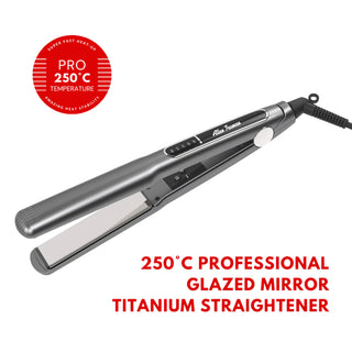 Professional Glazed Mirror Titanium Straightener