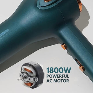 1800W Super Powerful AC Motor Hair Dryer with Large Diffuser