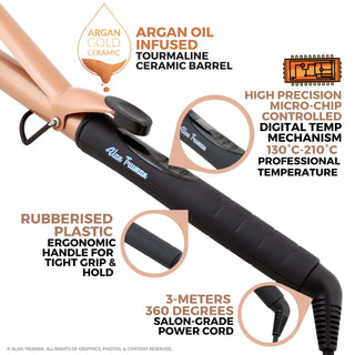 Argan Gold Ceramic Curler - 22mm