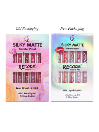 Silky Matte Mini Liquid Lipsticks - (1.25ml x 10) - 12.5 ml