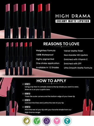 High Drama - Long Lasting HD Lipstick - 3.2 g