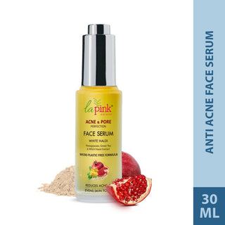 Acne & Pore Perfection Face Serum with White Haldi for Acne Reduction & Even Skin Tone | 100% Microplastic Free Formula | Suitable for All Skin Types | 30ml