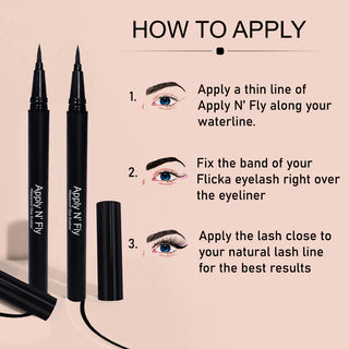 Apply N fly Waterproof Glue Eyeliner - 1.8 g