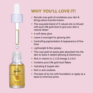 Rose Gold Beauty Oil For Face - 15 ml