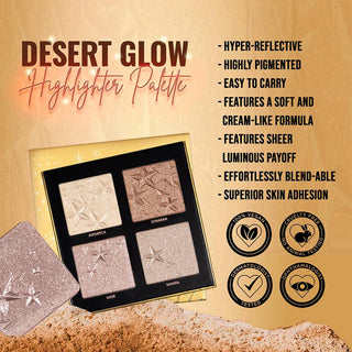 Desert Glow 4 Colour Highlighter Palette